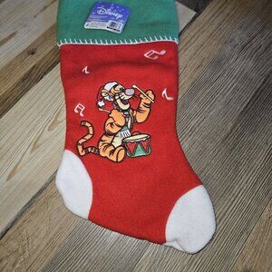 Vtg Gemmy Tigger Disney Stocking Christmas Tigger Playing Drum